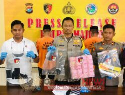 Pembobol ATM Di Majene Berhasil Di Bekuk, Kapolres Majene Lakukan Release Bersama Media