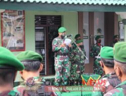 Pimpin Upacara Bendera 17 an, Dandim 0808/Blitar Bacakan Amanat Kasad