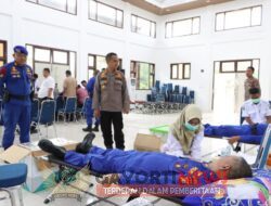 Menyambut HUT Polairud Ke-72, Sat Polairud Polres Siak Gelar Donor Darah