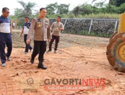 Kapolres Labuhanbatu Melakukan Pengecekan Langsung Persiapan Polres Labuhanbatu Selatan Jelang Peresmian