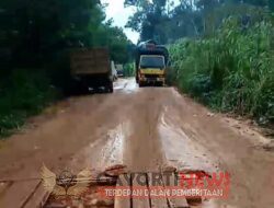 JALAN PELANG TUMBANG TITI SEMAKIN BERTAMBAH PARAH HINGGA NYARIS TAK DAPAT DILEWATI PENGUNA JALAN