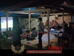 Polsek Aralle Sambagi Warga Imbau Agar Tidak Taruhan Nobar Piala Dunia