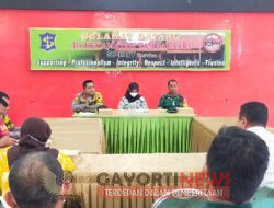 Kapolsek tambaksari Kompol Ari Bayuaji,S.E., S.I.K., M.Si. bersama tiga pilar kecamatan gelar rapat koordinasi harkamtibmas