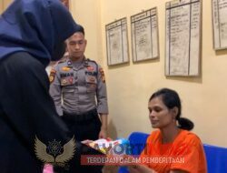 Polres Siak Berikan Layanan Antar ASI Untuk Bayi Berliana