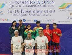 Hari I Loncat Indah Indonesia Open 2022, Tim loncat Indah Jatim Berhasil Meraih 4 Medali