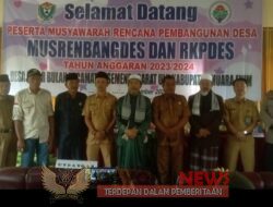 Pemdes Desa Pajar Bulan, Gelar Musrenbangdes