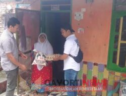 Satres Narkoba Polres Labuhanbatu Berikan Bantuan Sembako Kepada Masyarakat Kurang Mampu