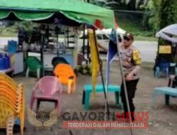 Satres Narkoba Polres Labuhanbatu Bantu Warga Bangun Lapak Jualan