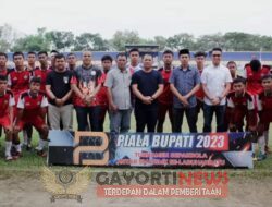 Bupati Labuhanbatu Menyaksikan Langsung Semifinal Sepakbola Antar Pelajar Di Stadion Binaraga Rantauprapat