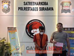 *Nyambi Jualan Sabu, Pedagang Buah Diamankan Sat Resnarkoba Polrestabes Surabaya*