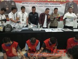 Polrestabes Surabaya berhasil mengamankan Bandit jalanan