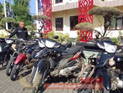 Polres Situbondo berhasil mengungkap Curanmor,bersama Tersangka dan 8 Unit Motor