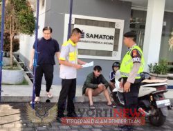 Tingkatkan Patroli Dialogis Polsek Mengwi Sampaikan Imbauan Kamtibmas