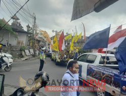 Polsek Kuta Utara Amankan Kirab Pemilu 2024 Di Wilayah Kecamatan Kuta Utara