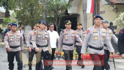 Kapolda Bali Menjadi Irup Upacara Penutupan Tradisi Pembaretan Bintara Remaja Brimobda Polda Bali