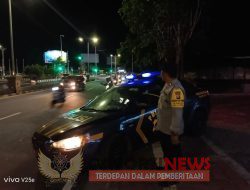 Polsek Kuta Selatan Berupaya Tanggulangi Gangguan Kamtibmas Dengan Blue Light Patrol.