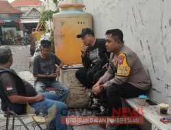 Kapolsek Tambaksari Kompol Ari Bayuaji.,S.E.,S.I.K.,M.Si melaksanakan Patroli Sambang Warga