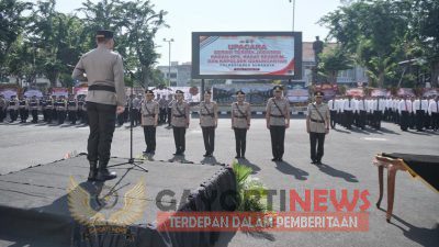 Kapolrestabes Surabaya Pimpin Upacara Serah Terima Jabatan Kabagops, Kasatreskrim dan Kapolsek Gununganyar