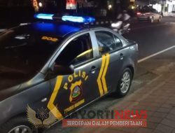 Samapta Polres Badung Tingkatkan Blue Light Patrol