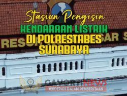 TINGKATKAN PELAYANAN PUBLIK POLRESTABES SURABAYA SIAPKAN SPKLU PLN GRATIS