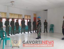 Bhabinkamtibmas dan Babinsa Nanga Mahap Bersinergi Memberikan Pelatihan Linmas di Desa Nanga Suri*