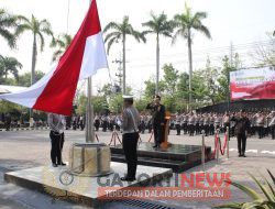 Peringati Semangat Juang Pahlawan 10 November 2023 ,Polres Nganjuk Gelar Upacara Bendera