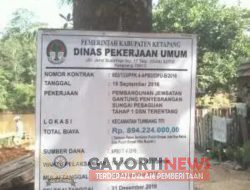 *GAGALNYA PEMBANGUNAN JEMBATAN GANTUNG PENYEBERANGAN SUNGAI PESANGUAN DIDUSUN TERENTANG DIPERTANYAKAN WARGA KELANJUTAN’ NYA**