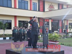 Upacara Hari Kesadaran Nasional Brimob Kalbar Bersama TNI