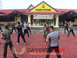 Sinergitas TNI Polri Dalam Senam Bersama Polres Sintang dan Kodim 1205/Stg*