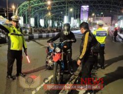 Ratusan Motor Knalpot Brong Diduga Untuk Balapan Liar di amankan Polresta Malang Kota