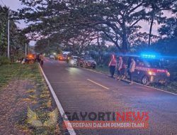 Aksi balap liar dibubarkan patroli gabungan polres Malang