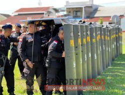 Pertajam Kemampuan PHH, Satgas Tindak OMB Kapuas Polda Kalbar Tingkatkan Intensitas Latihan