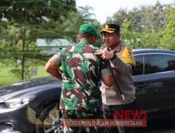 Jalin Silaturahmi, Kapolresta Deli Serdang Berkunjung ke Markas Batalyon Infanteri 121/MK