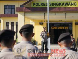Kapolres Singkawang Himbau Kepada Personel dan ASN Polres Singkawang Untuk Tetap Jaga Netralitas.