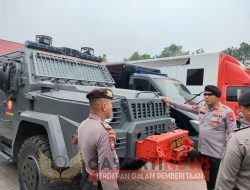 Satgas OMB Kapuas siap menggelar Almatsus dalam rangka Sterilisasi pengamanan kegiatan Kampanye Rapat Umum Capres/Cawapres di Kalbar