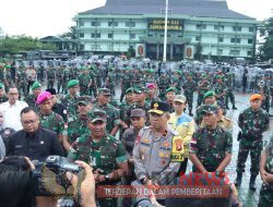 Wakapolda Kalbar Hadiri Apel Gelar Pasukan Pengamanan Pemilu 2024 di Kodam XII/Tanjungpura