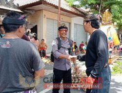 Awali Tugas Sebagai Bhabinkamtibmas: Bripka I Wayan Artawa Langsung Terjun ke Wilayah, Amankan Upacara Ngaben