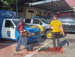 Polres Semarang Fooging lingkungan Mako Polres.Cegah penyakit DBD