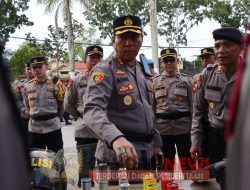 *Kapolresta Pontianak Cek Kesiapan Personel Pengamanan TPS*