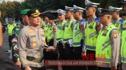 Kapolres Muara Enim AKBP Jhoni Eka Putra, SH, SIK, MM, Pimpin Pasukan Operasi Keselamatan Musi 2024