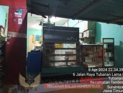 Miras berkedok warkop tanpa ijin di jalan raya Tubanan Surabaya 