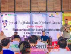 Perayaan May Day, Kapolres Lumajang Ngobrol Santai Bersama Serikat Buruh