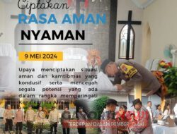 *Ciptakan Rasa Aman Polsek Jetis Lakukan Sterilisasi Gereja*