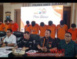 Jajaran Reskrim Polrestabes Surabaya ungkap kasus curas ,curat ,sajam dan curanmor