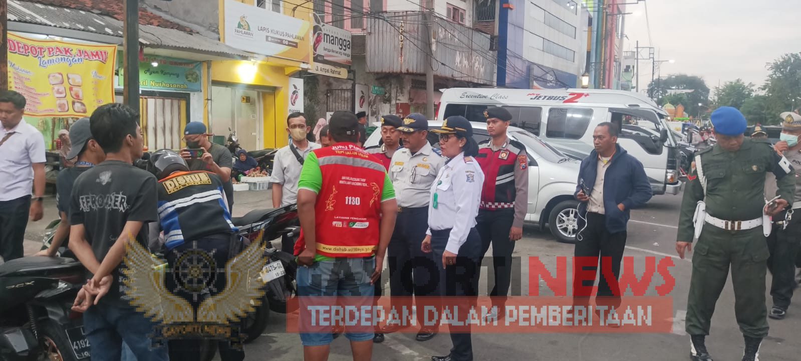 Operasi Gabungan Dalam Penertiban Jukir Liar Dishub  Surabaya