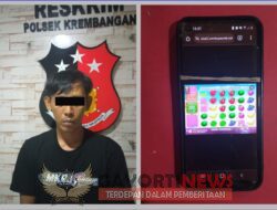 Pelaku Judi Online Diamankan Unit Reserse Kriminal Polsek Krembangan