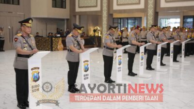 Kapolda Jatim Resmikan Direktorat Reserse Siber*Pimpin Sertijab PJU.