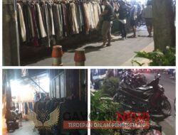 Diduga Pembiaran PKL Liar Di Jalan Ngaglik Yang jual baju bekas di trotoar Kecamatan Genteng Surabaya