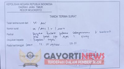 Operator alat berat (Bego) CV. RF Bersaudara akhirnya resmi melaporkan 31 Orang