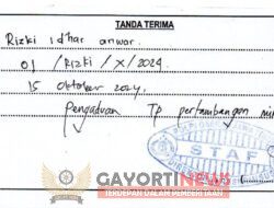 Direktur CV. RF Bersaudara, Rizki Id’har Anwar akhirnya resmi melaporkan 3 (tiga) oknum LSM SRI dan warga